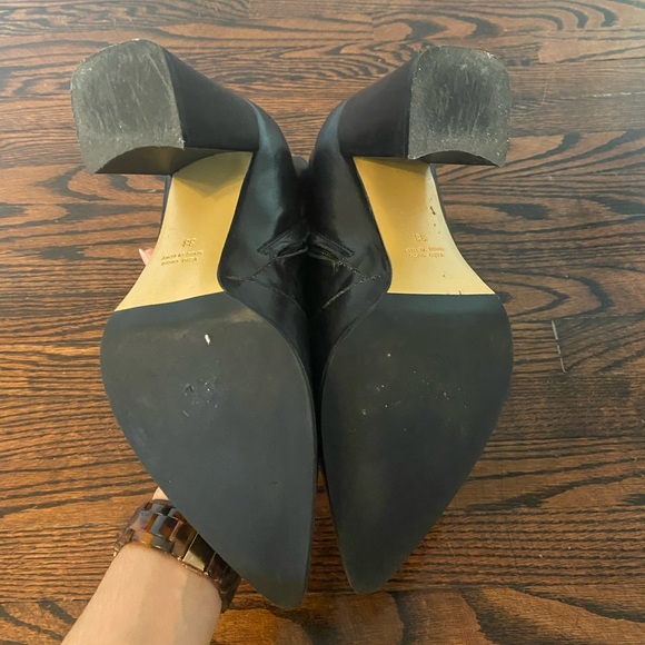 Capezzani Genuine Black Leather Ankle Boots - Picture 4 of 6